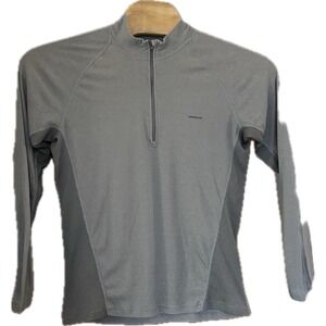 Patagonia Quarter Zip Capilene Baselayer Warm Up Men's‎ Medium Gray Sweater